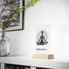 Meditation Acrylic Sign with Wooden Stand - Spiritual Decor for Mindfulness