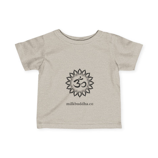 Infant Yoga Tee with Om Design - Cute Spiritual Baby Shirt
