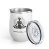 Meditation Wine Tumbler - 12oz Insulated Cup for Relaxation and Mindfulness