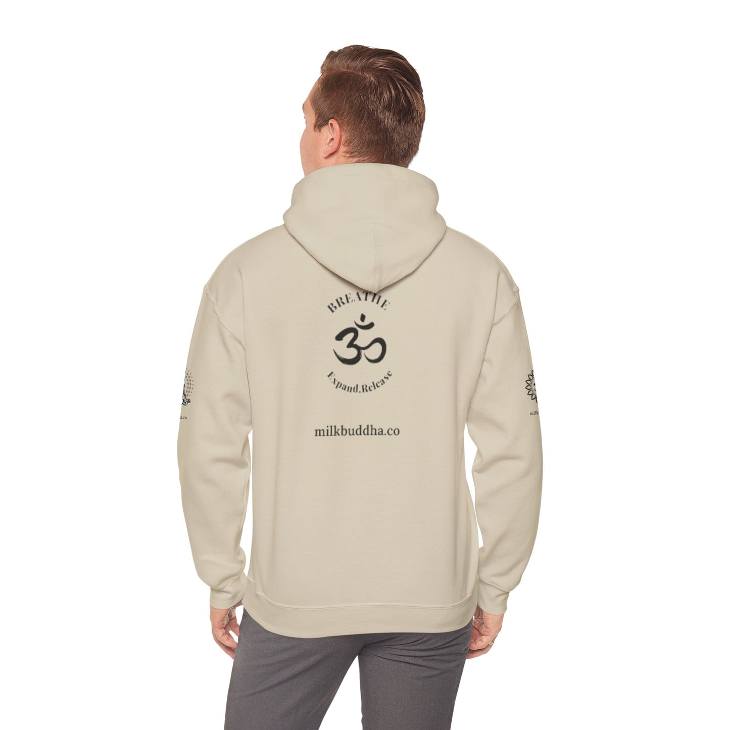 Mindfulness Hooded Sweatshirt - Inhale Reflect Exhale Release