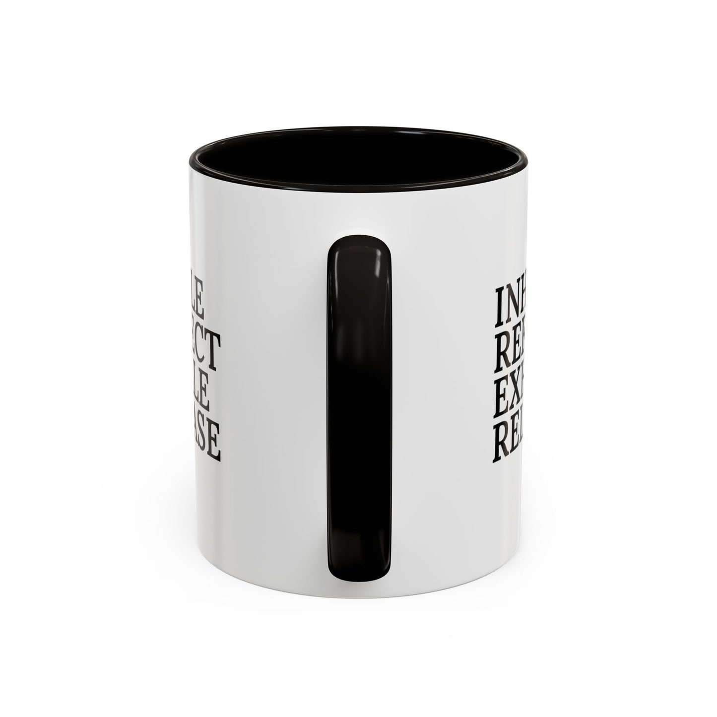 Motivational Inhale Reflect Exhale Release Mug - Colorful 11oz & 15oz Coffee Cup
