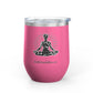 Meditation Wine Tumbler - 12oz Insulated Cup for Relaxation and Mindfulness