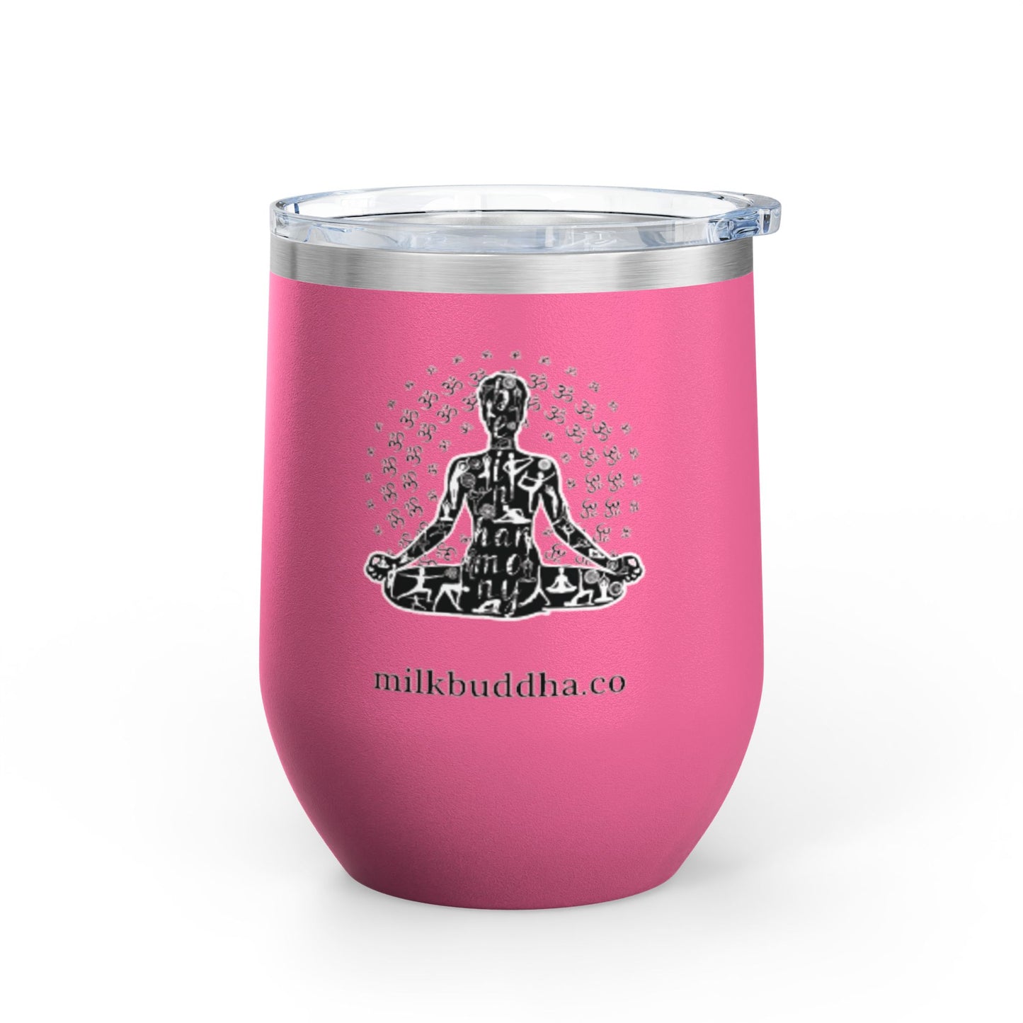 Meditation Wine Tumbler - 12oz Insulated Cup for Relaxation and Mindfulness