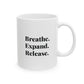 Serene Buddha Ceramic Mug - 11oz & 15oz | Mindfulness Coffee Cup for Spiritual Awakening.