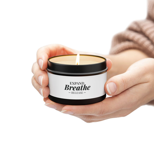 Aromatherapy Tin Candles - Breathe & Release for Relaxation