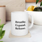 Serene Buddha Ceramic Mug - 11oz & 15oz | Mindfulness Coffee Cup for Spiritual Awakening.