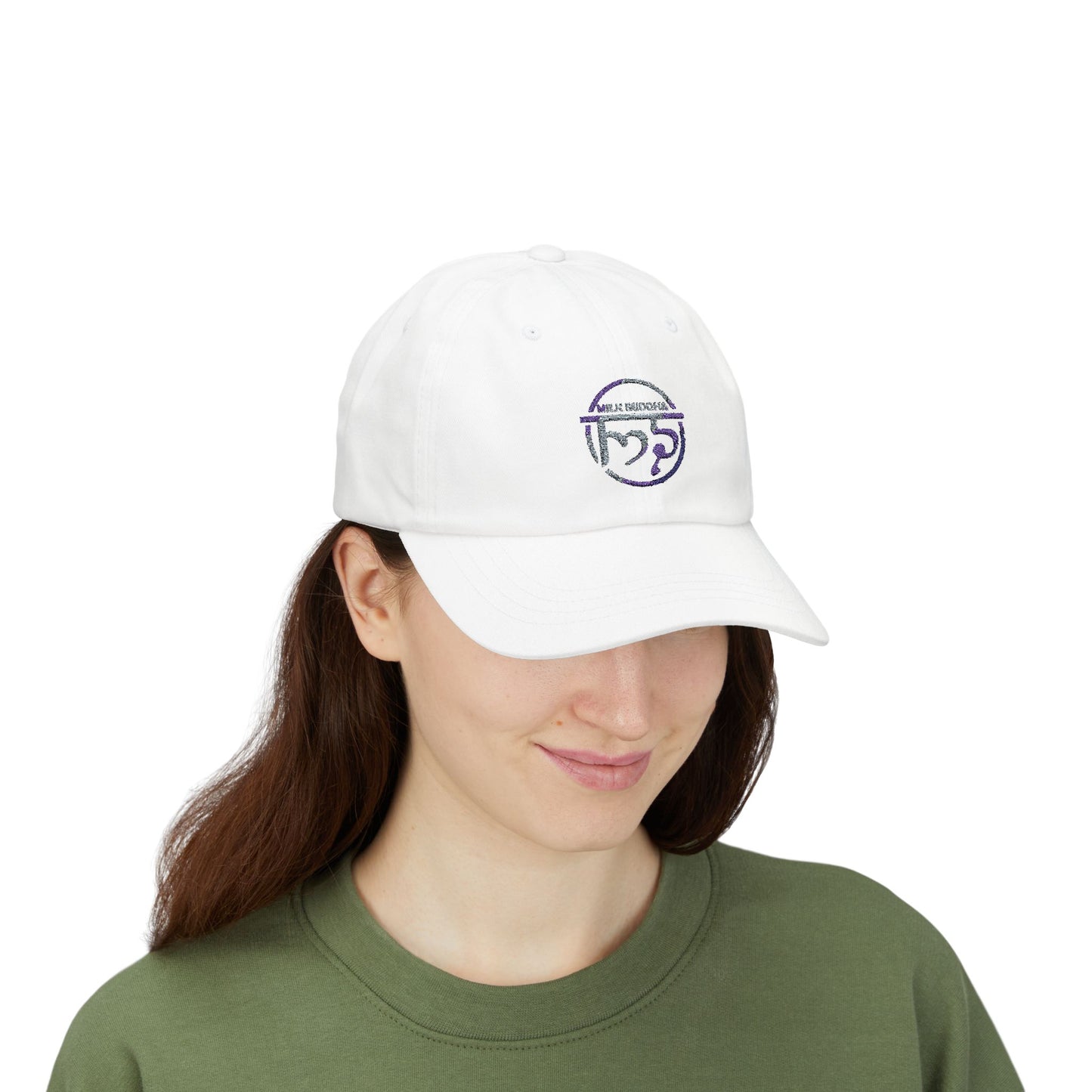 Stylish Classic Dad Cap with Milk Buddha Design