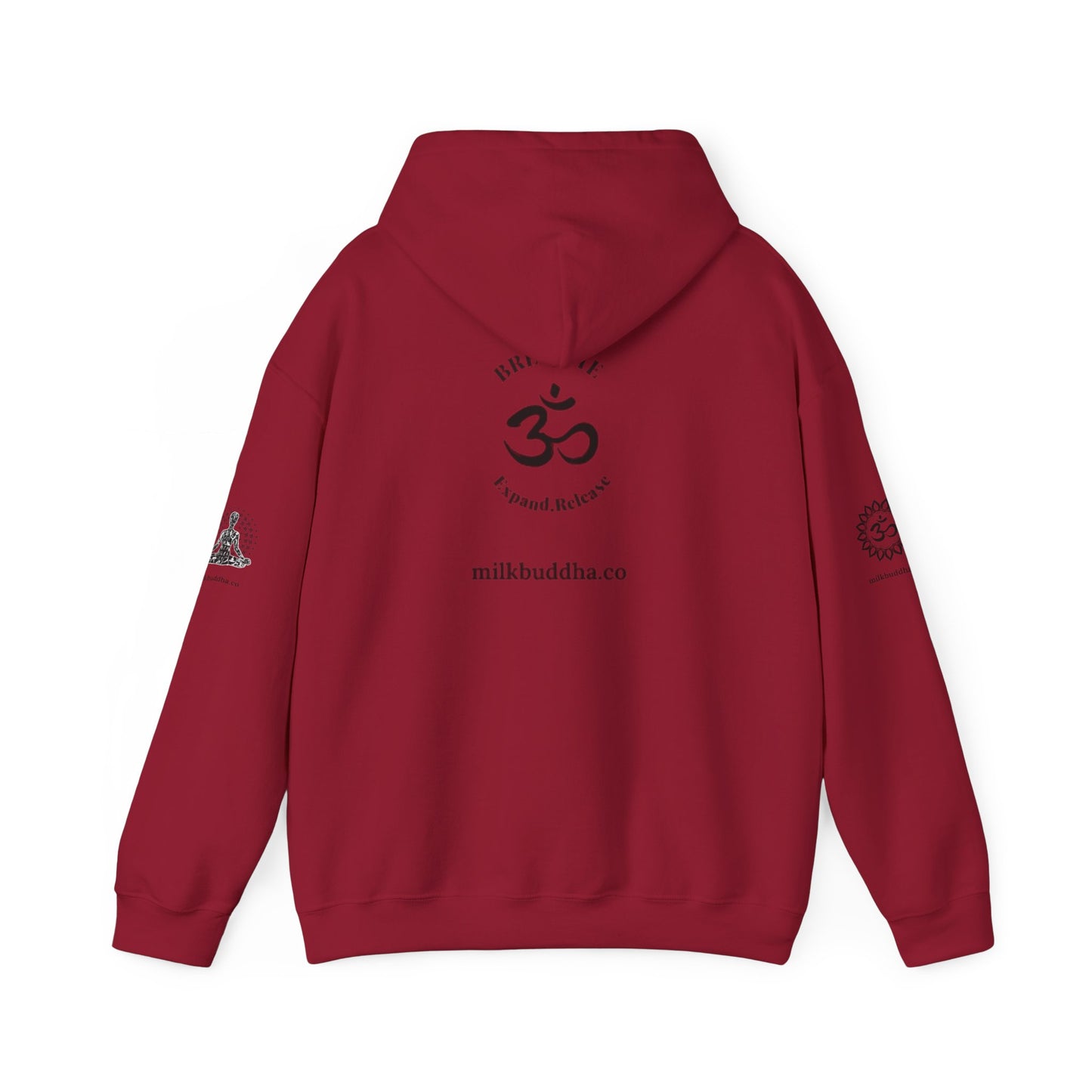 Mindfulness Hooded Sweatshirt - Inhale Reflect Exhale Release
