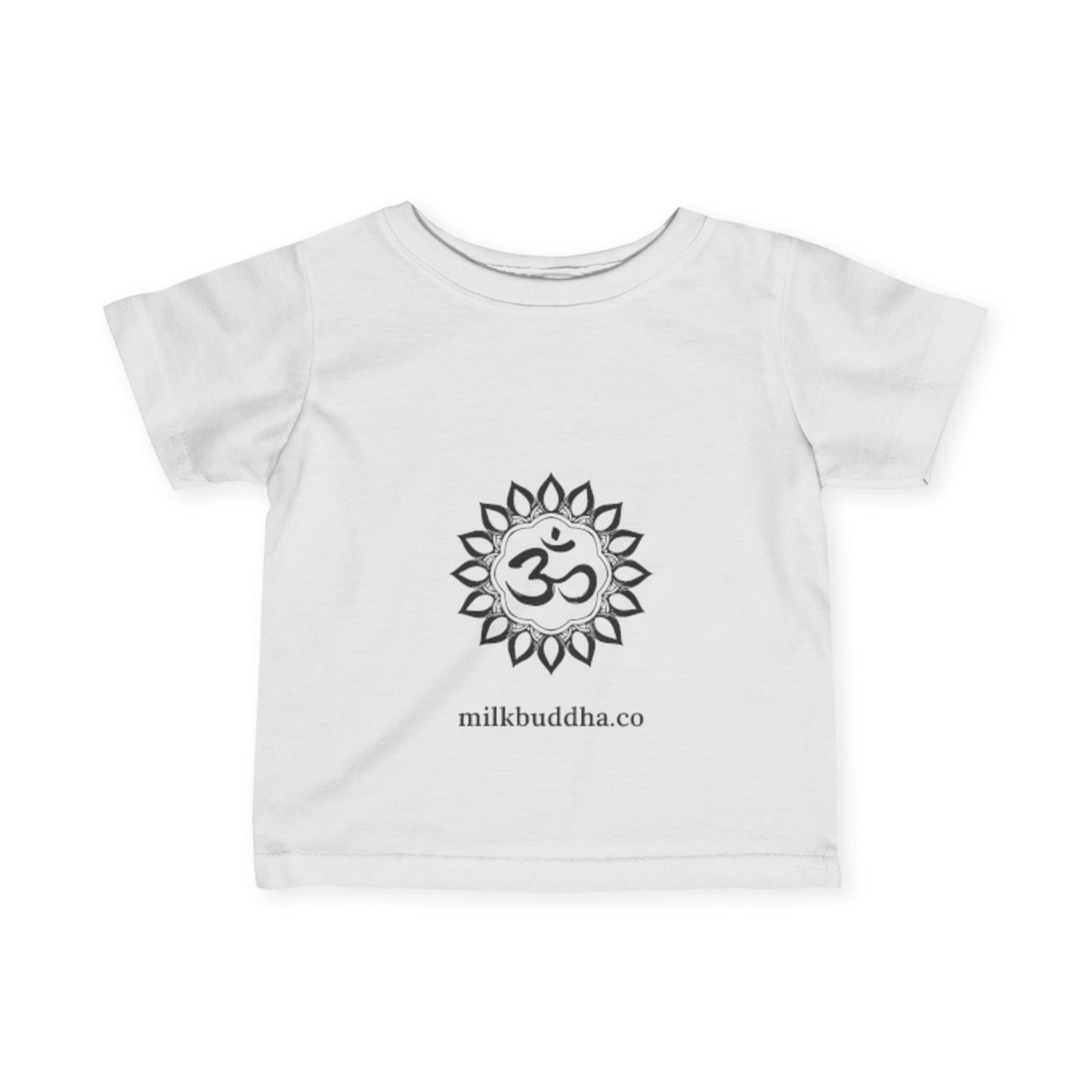 Infant Yoga Tee with Om Design - Cute Spiritual Baby Shirt
