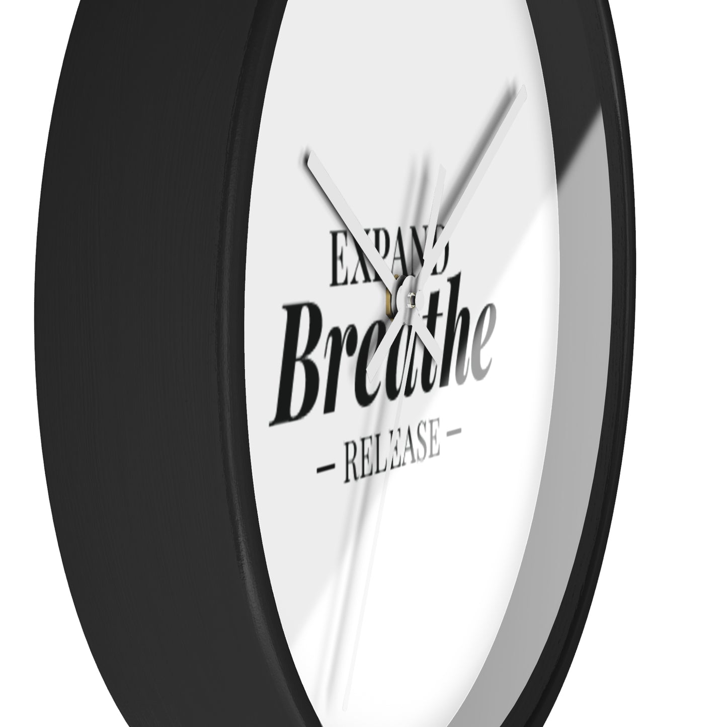 Inspirational Wall Clock - 'Expand Breathe Release' - Perfect for Mindfulness & Home Decor