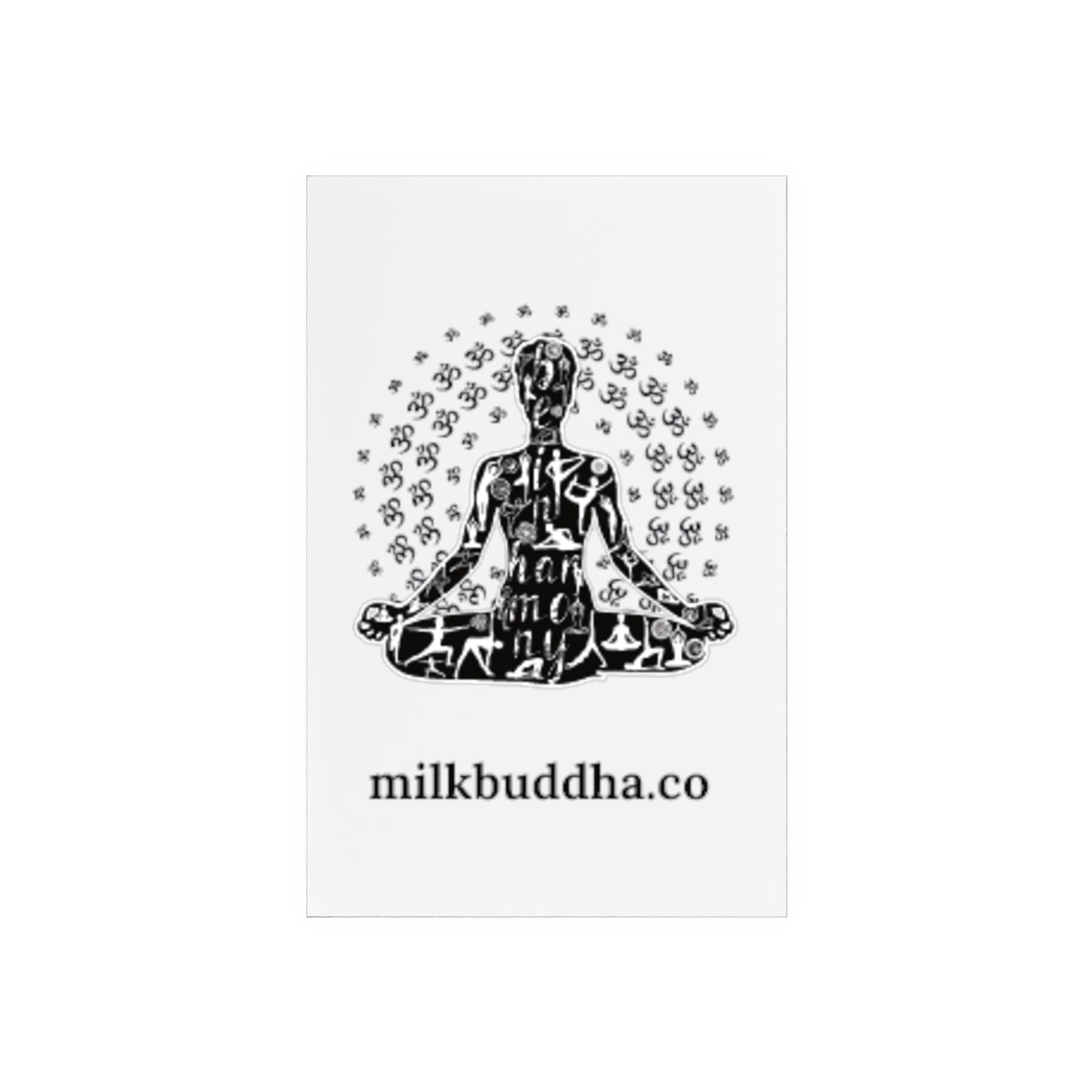 Meditation Acrylic Sign with Wooden Stand - Spiritual Decor for Mindfulness