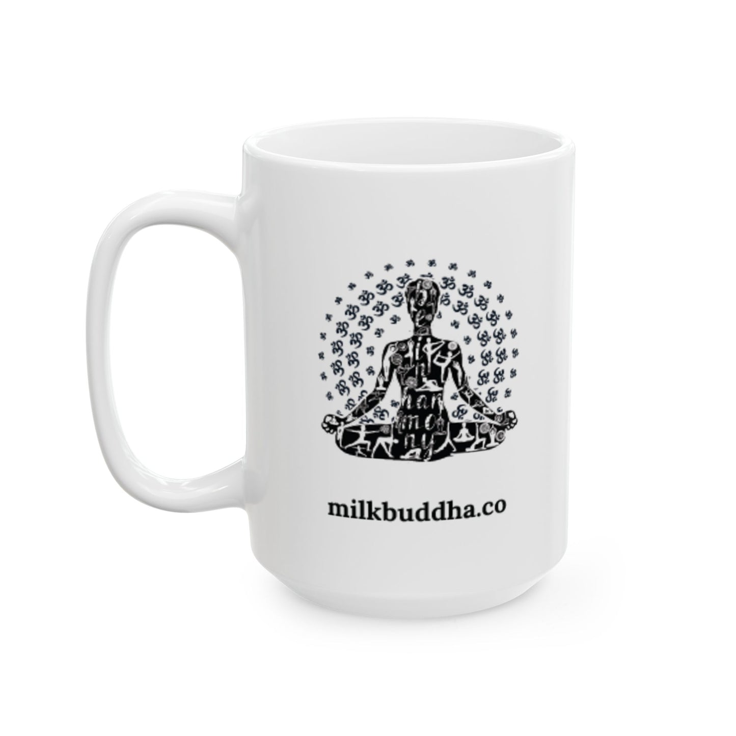 Serene Buddha Ceramic Mug - 11oz & 15oz | Mindfulness Coffee Cup for Spiritual Awakening.