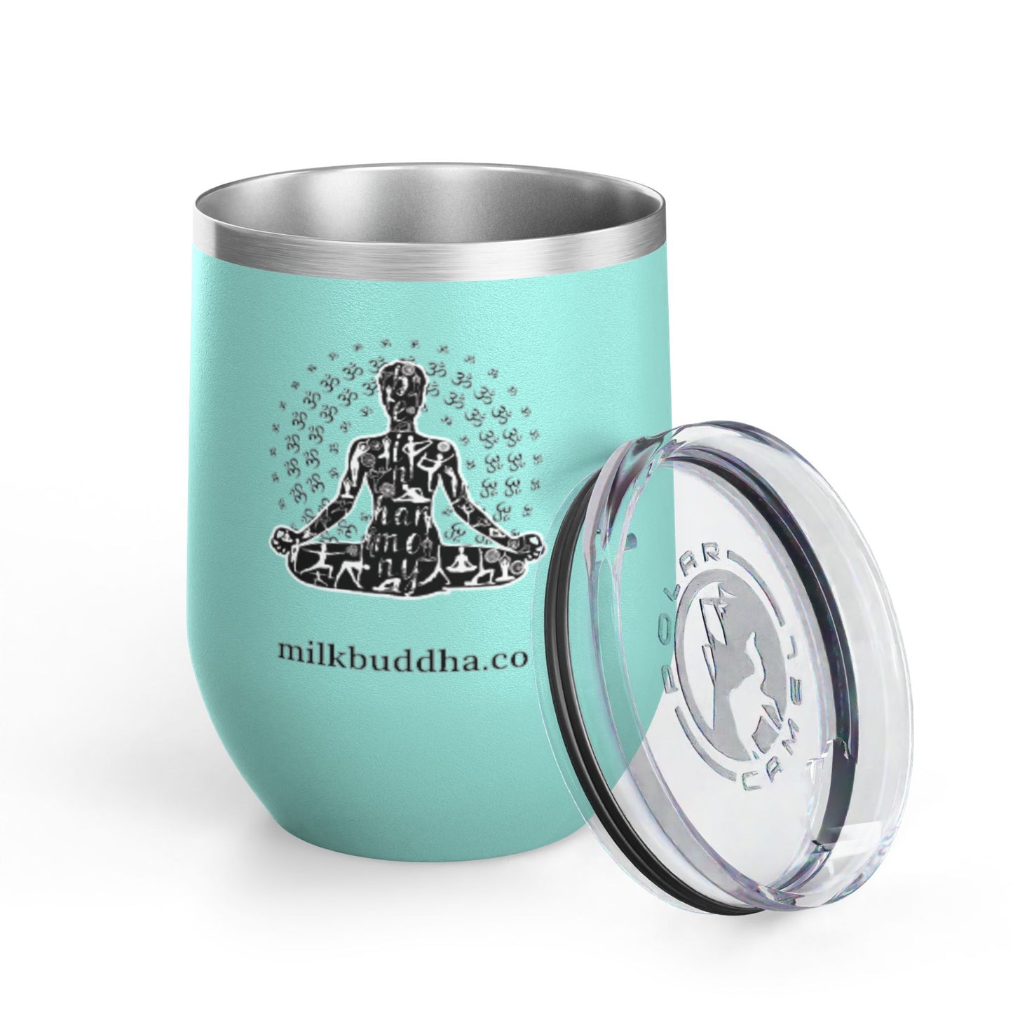 Meditation Wine Tumbler - 12oz Insulated Cup for Relaxation and Mindfulness