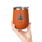 Meditation Wine Tumbler - 12oz Insulated Cup for Relaxation and Mindfulness