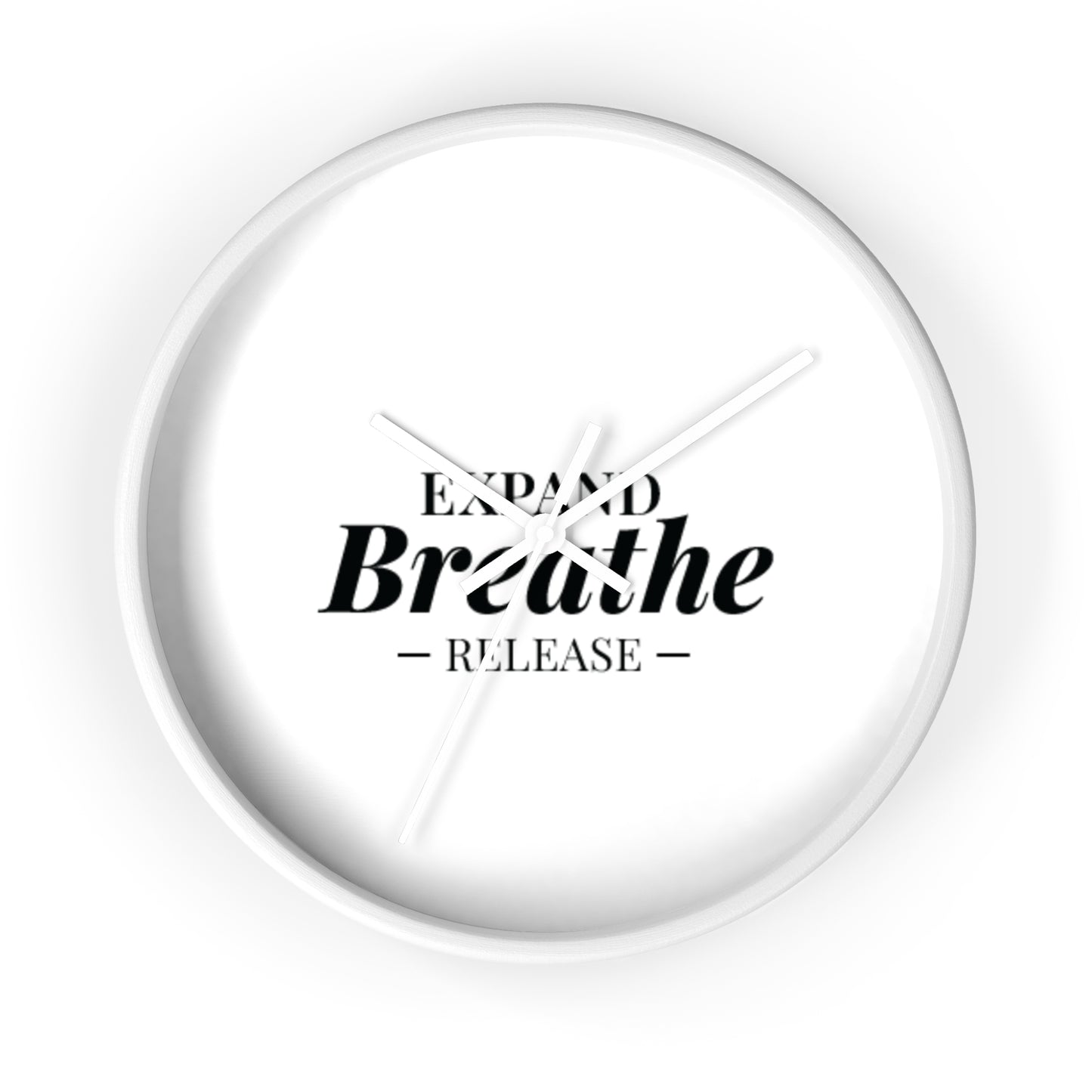 Inspirational Wall Clock - 'Expand Breathe Release' - Perfect for Mindfulness & Home Decor