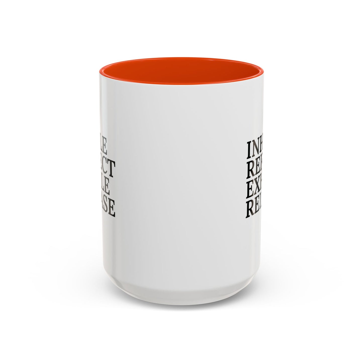 Motivational Inhale Reflect Exhale Release Mug - Colorful 11oz & 15oz Coffee Cup