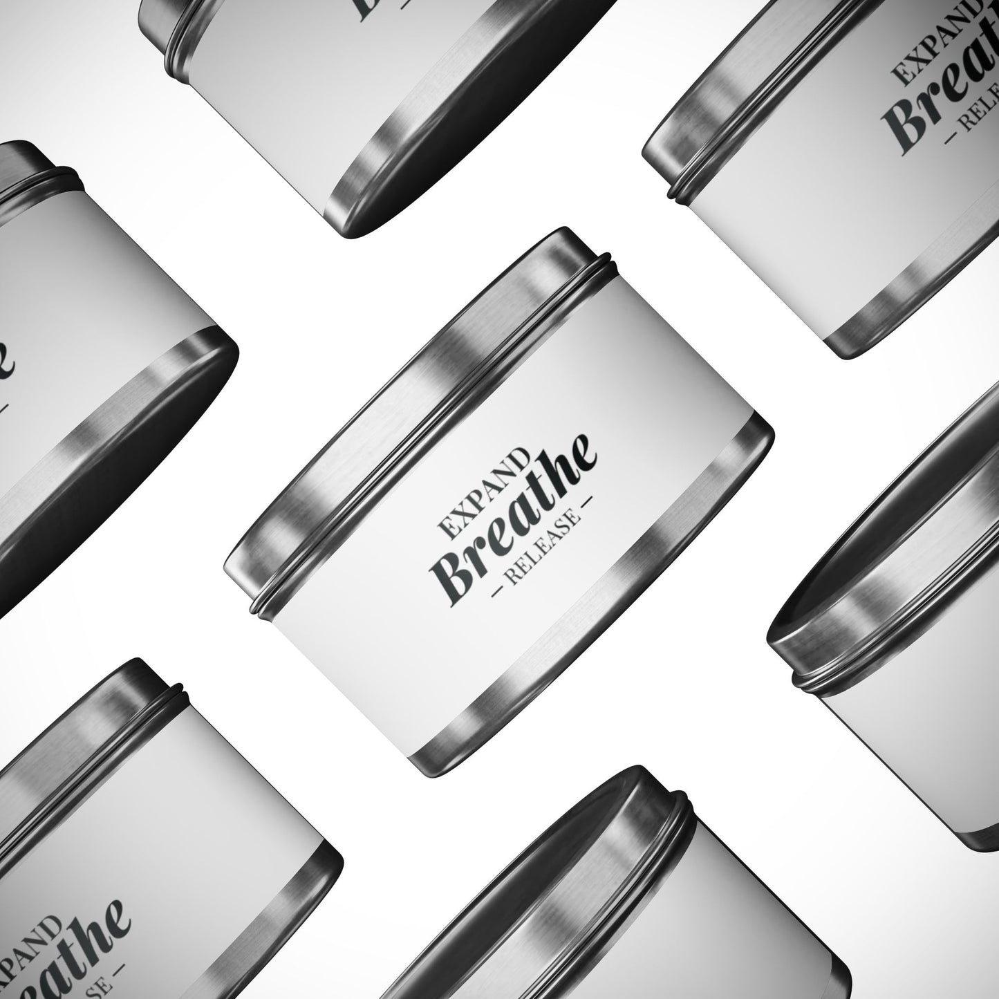 Aromatherapy Tin Candles - Breathe & Release for Relaxation