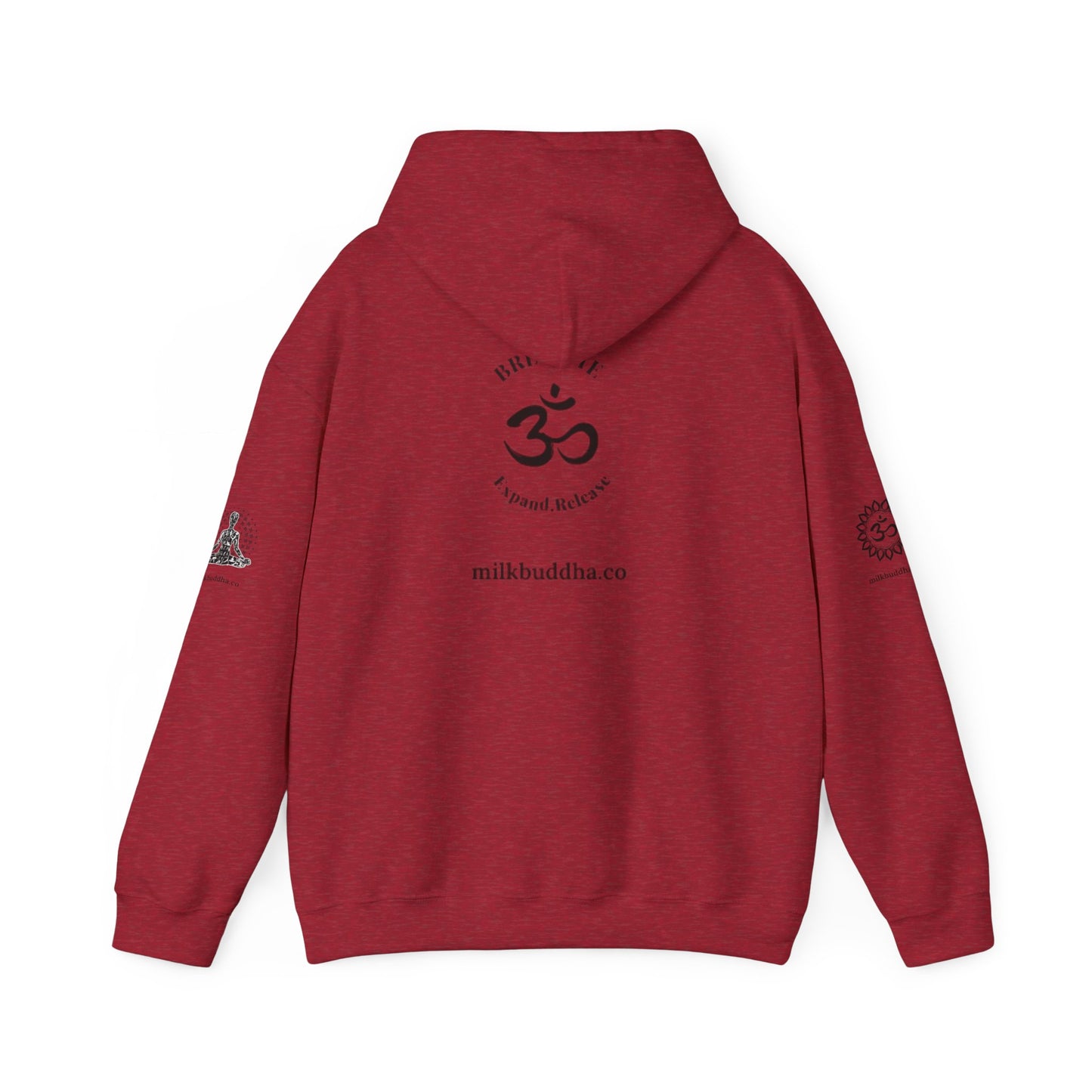 Mindfulness Hooded Sweatshirt - Inhale Reflect Exhale Release