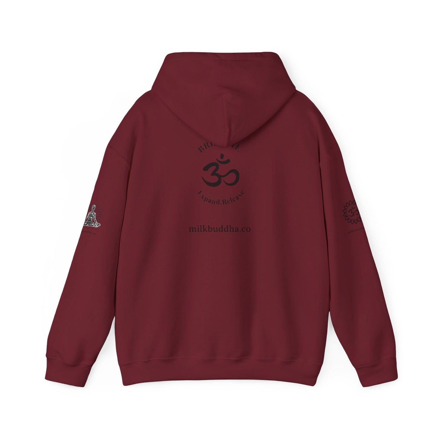 Mindfulness Hooded Sweatshirt - Inhale Reflect Exhale Release