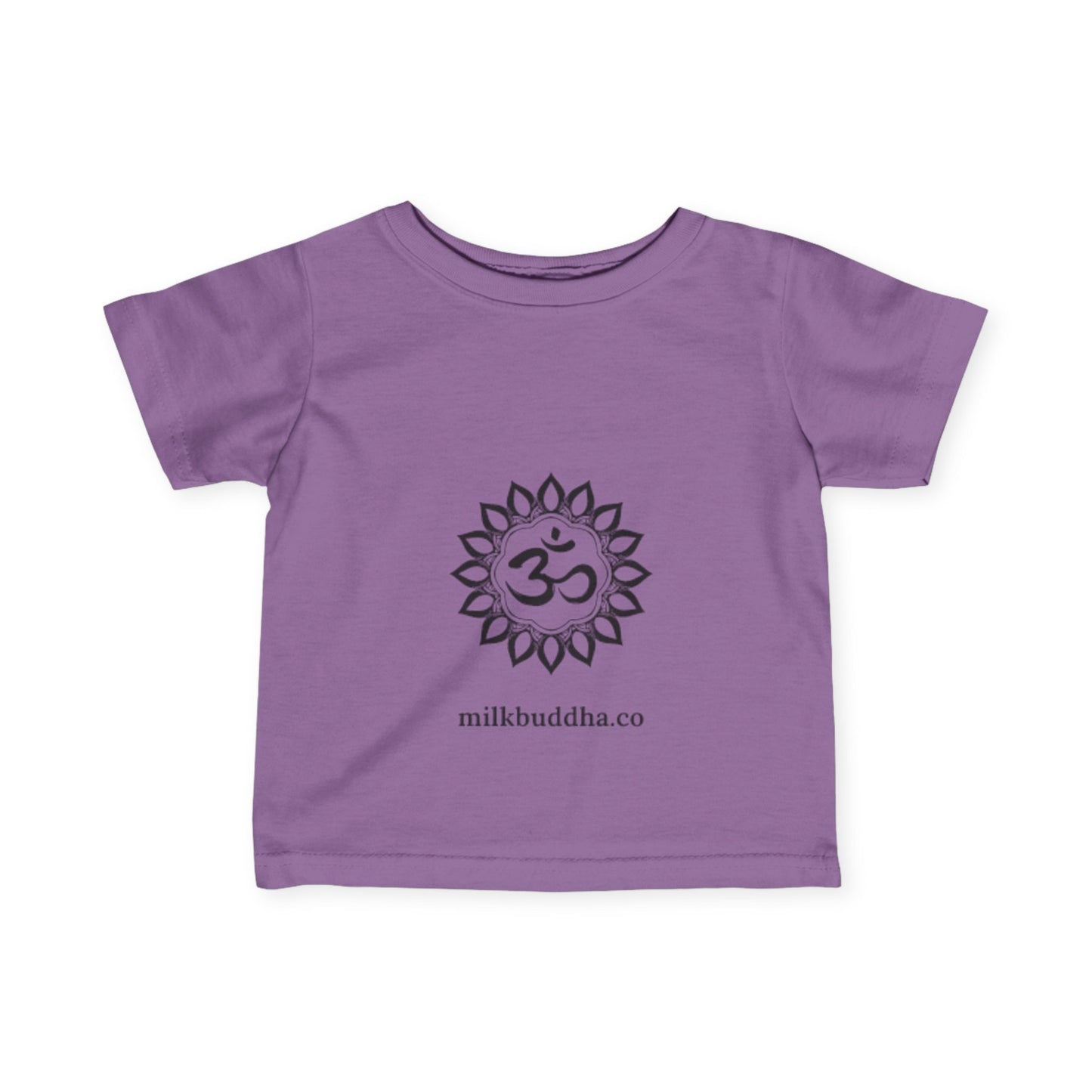 Infant Yoga Tee with Om Design - Cute Spiritual Baby Shirt