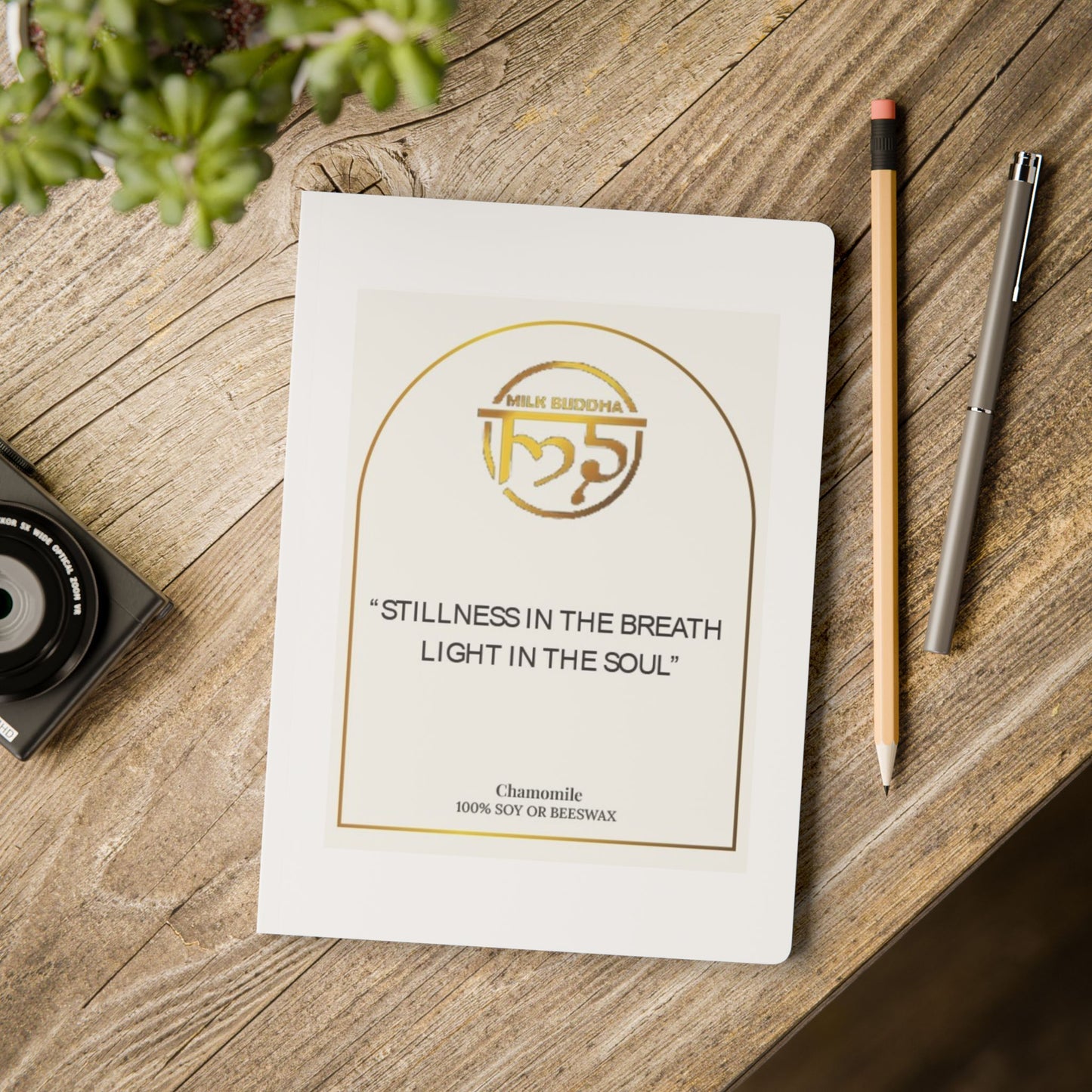 Inspirational Softcover Journal with Inside Prints - Light in the Soul Quote