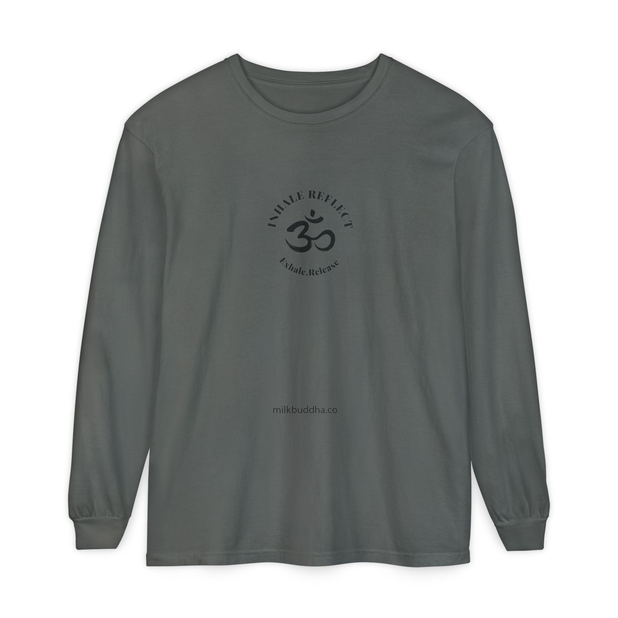 Mindfulness Long Sleeve T-Shirt - Breathe, Expand, Release – Milk