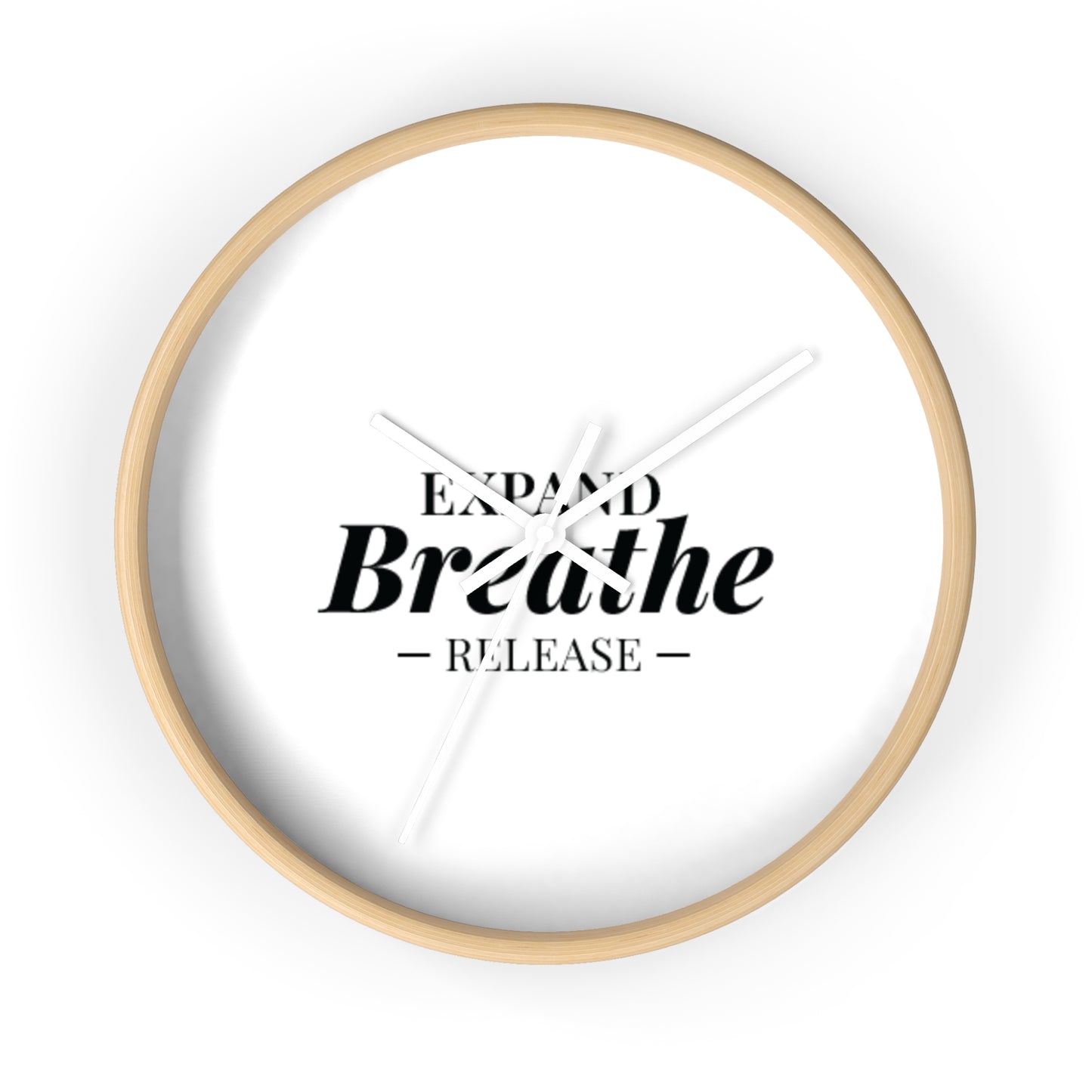 Inspirational Wall Clock - 'Expand Breathe Release' - Perfect for Mindfulness & Home Decor