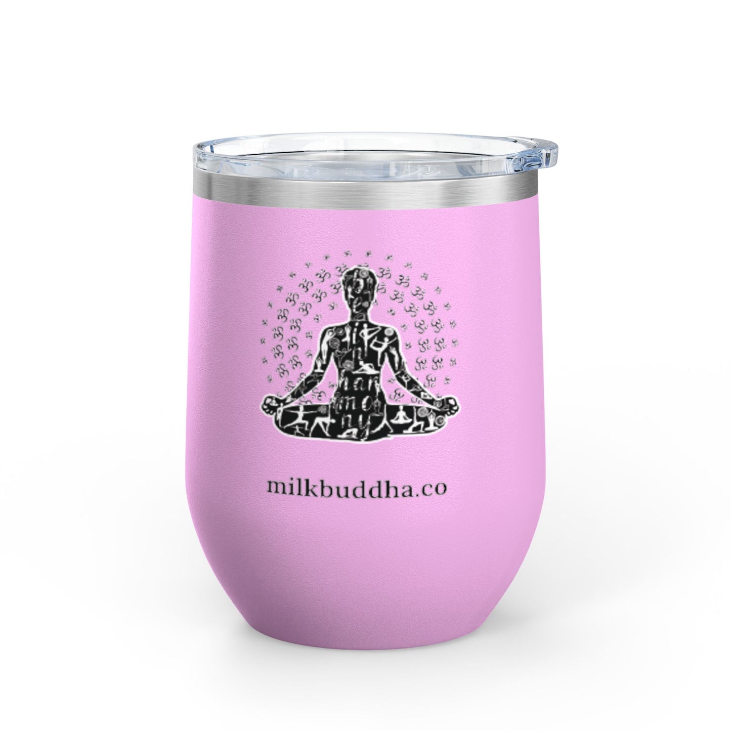 Meditation Wine Tumbler - 12oz Insulated Cup for Relaxation and Mindfulness