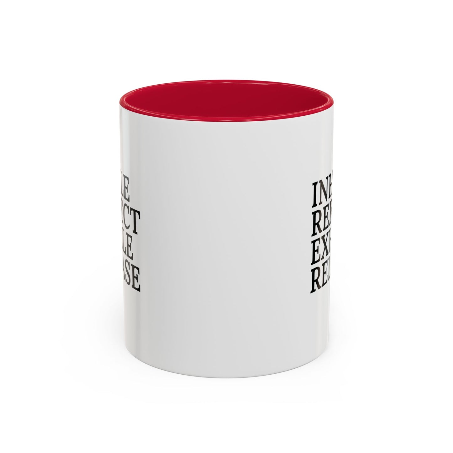 Motivational Inhale Reflect Exhale Release Mug - Colorful 11oz & 15oz Coffee Cup