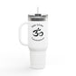 Inspirational Insulated Travel Mug - 40oz Breathe. Expand. Release.