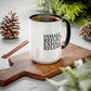 Motivational Inhale Reflect Exhale Release Mug - Colorful 11oz & 15oz Coffee Cup