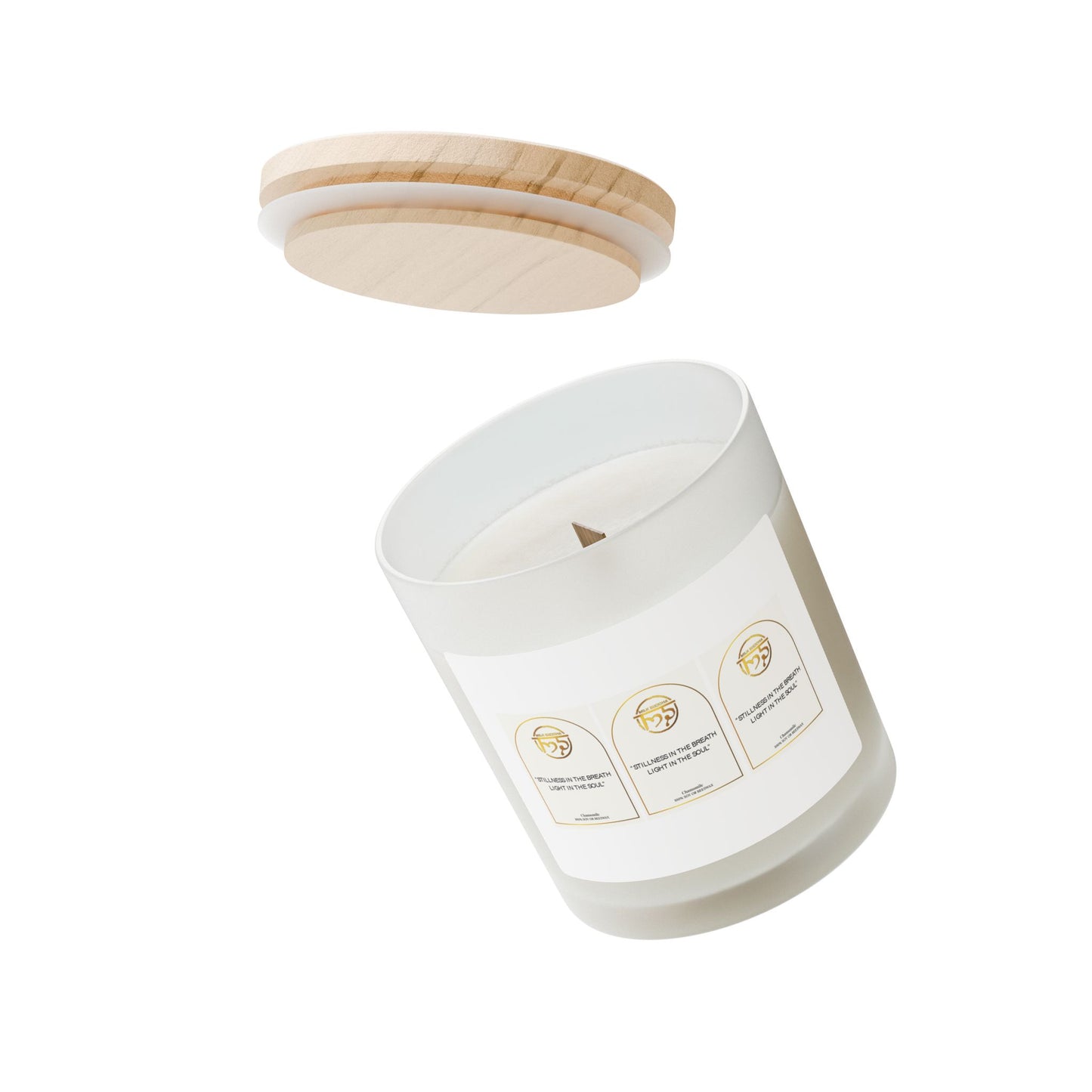 Spiritual Aromatherapy Candle - 11oz Frosted Glass with Inspirational Quote