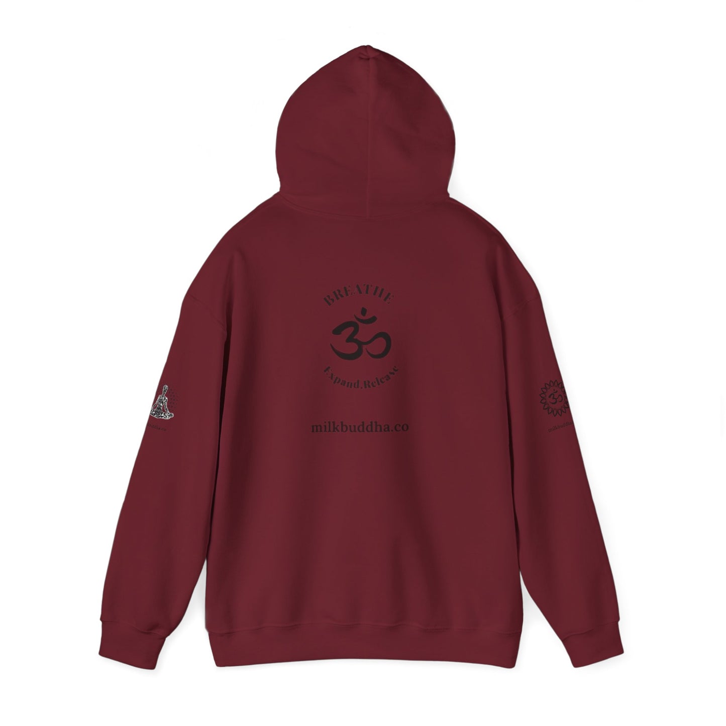 Mindfulness Hooded Sweatshirt - Inhale Reflect Exhale Release