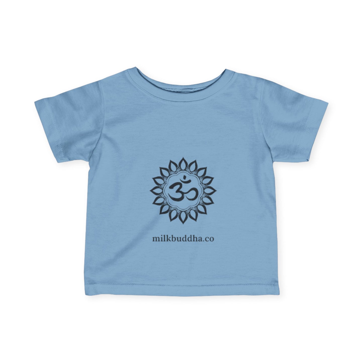 Infant Yoga Tee with Om Design - Cute Spiritual Baby Shirt