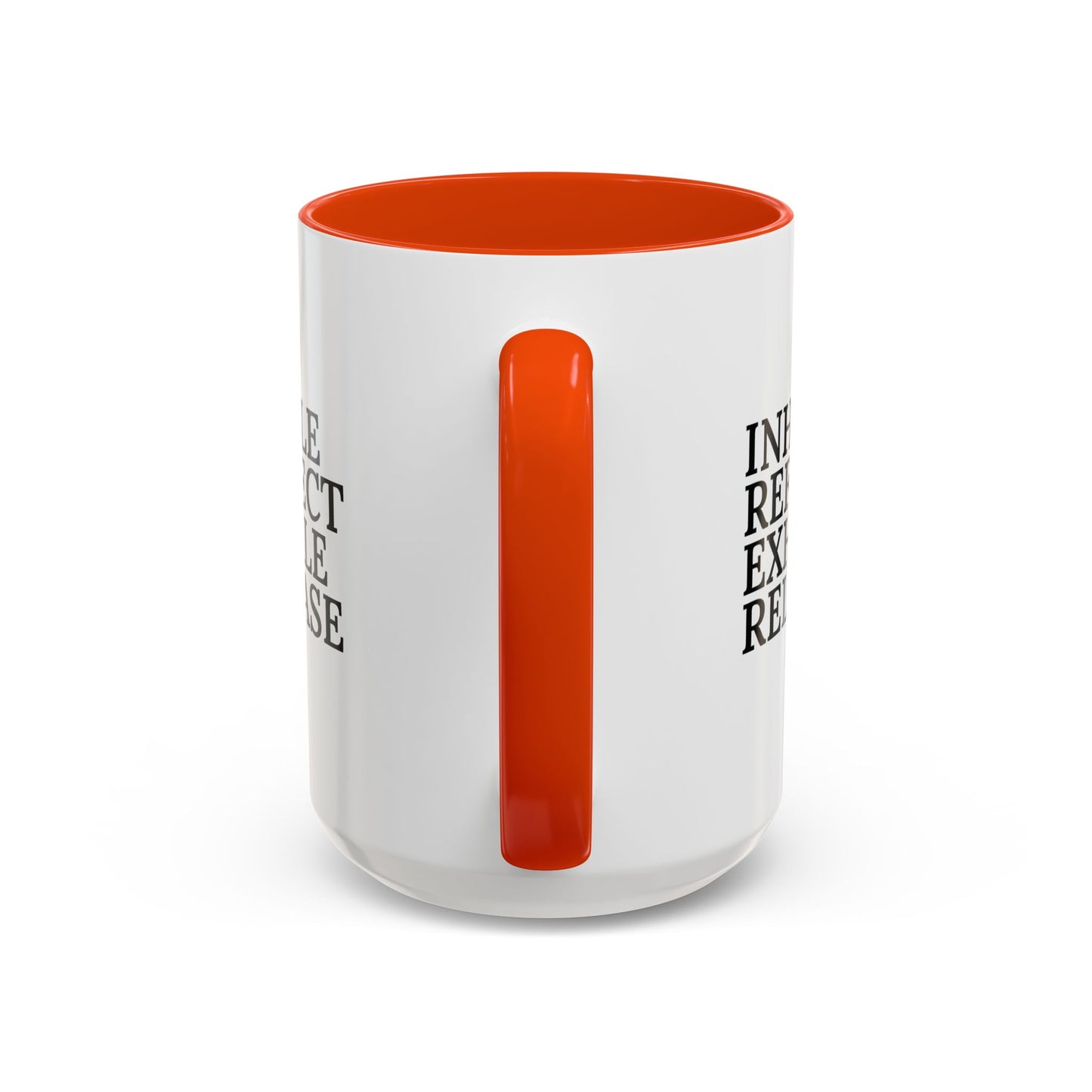 Motivational Inhale Reflect Exhale Release Mug - Colorful 11oz & 15oz Coffee Cup