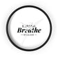 Inspirational Wall Clock - 'Expand Breathe Release' - Perfect for Mindfulness & Home Decor