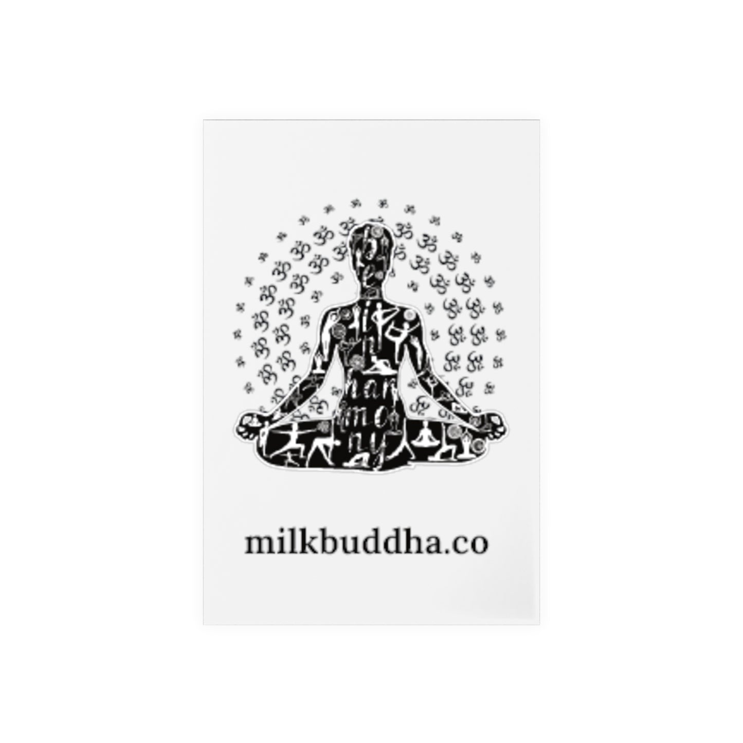Meditation Acrylic Sign with Wooden Stand - Spiritual Decor for Mindfulness