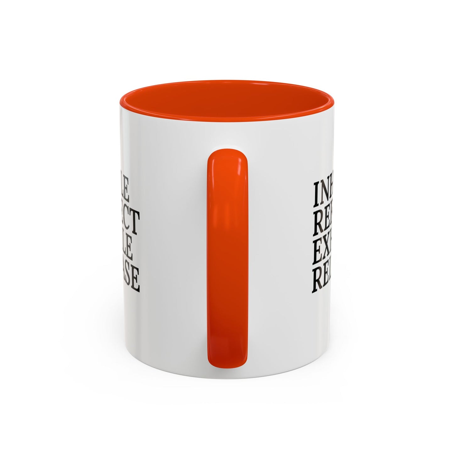 Motivational Inhale Reflect Exhale Release Mug - Colorful 11oz & 15oz Coffee Cup