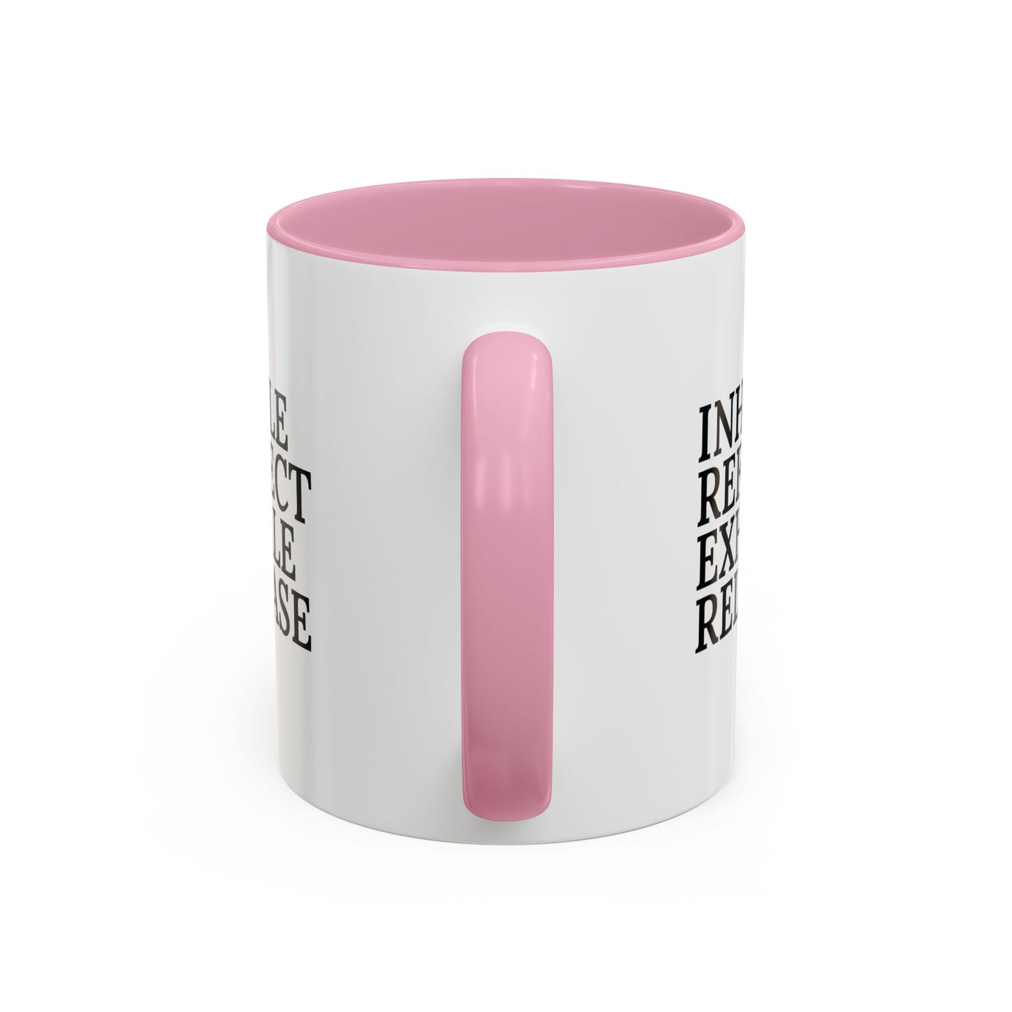 Motivational Inhale Reflect Exhale Release Mug - Colorful 11oz & 15oz Coffee Cup