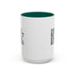 Motivational Inhale Reflect Exhale Release Mug - Colorful 11oz & 15oz Coffee Cup