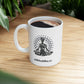 Serene Buddha Ceramic Mug - 11oz & 15oz | Mindfulness Coffee Cup for Spiritual Awakening.
