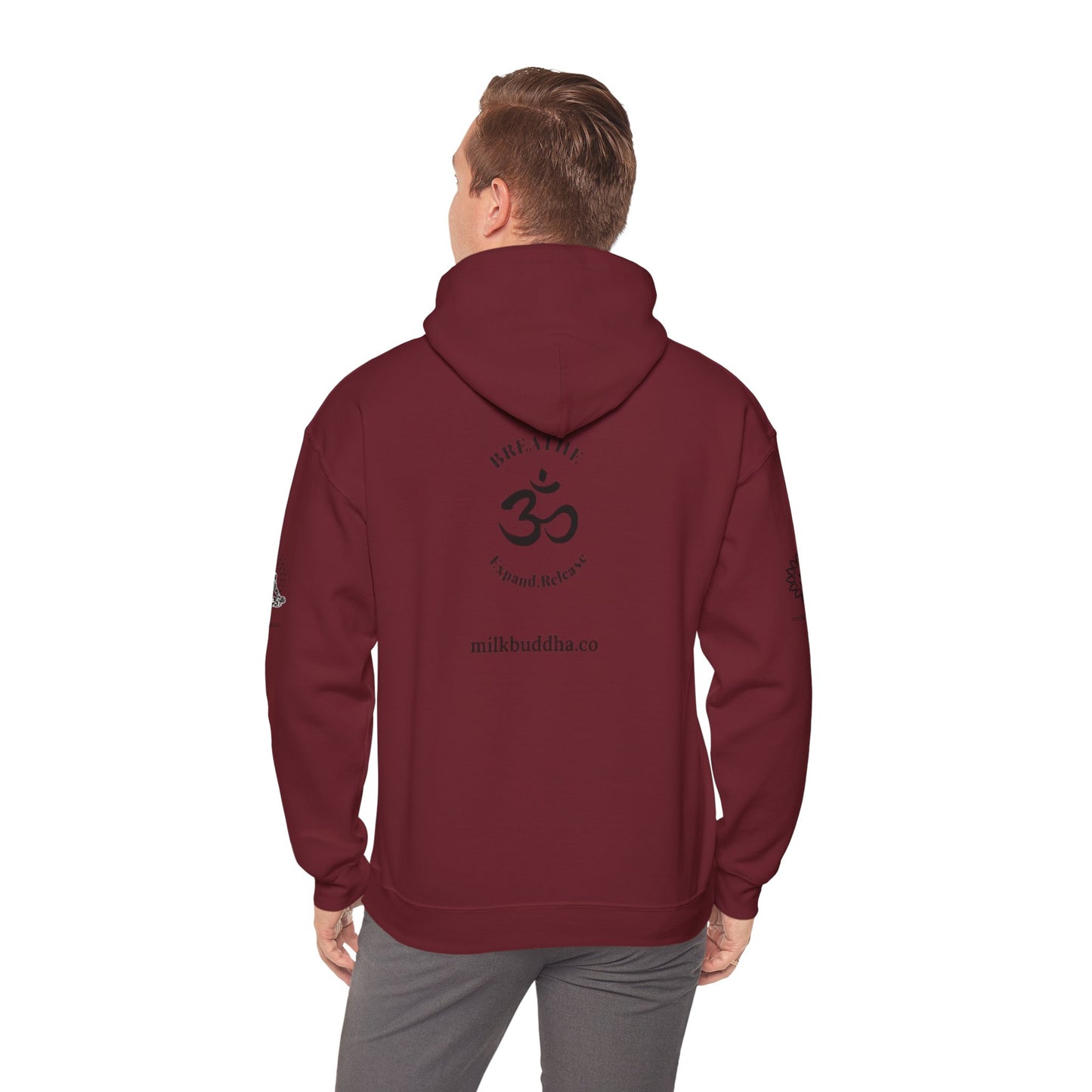 Mindfulness Hooded Sweatshirt - Inhale Reflect Exhale Release
