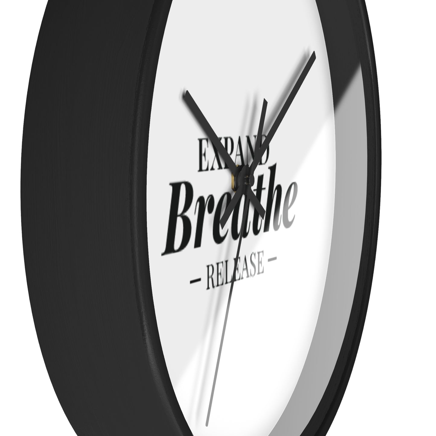 Inspirational Wall Clock - 'Expand Breathe Release' - Perfect for Mindfulness & Home Decor