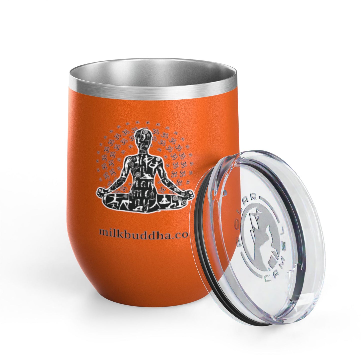 Meditation Wine Tumbler - 12oz Insulated Cup for Relaxation and Mindfulness