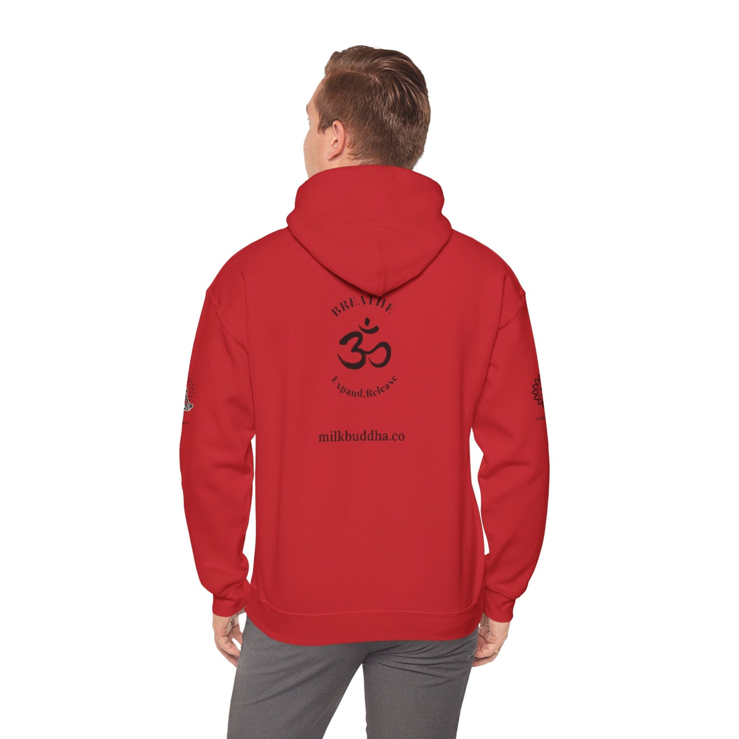 Mindfulness Hooded Sweatshirt - Inhale Reflect Exhale Release