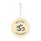 Inspirational Wood Sign - 'Breathe' with Om Symbol - Perfect for Meditation and Home Decor