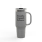Inspirational Insulated Travel Mug - 40oz Breathe. Expand. Release.