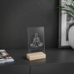 Meditation Acrylic Sign with Wooden Stand - Spiritual Decor for Mindfulness