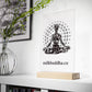 Meditation Acrylic Sign with Wooden Stand - Spiritual Decor for Mindfulness
