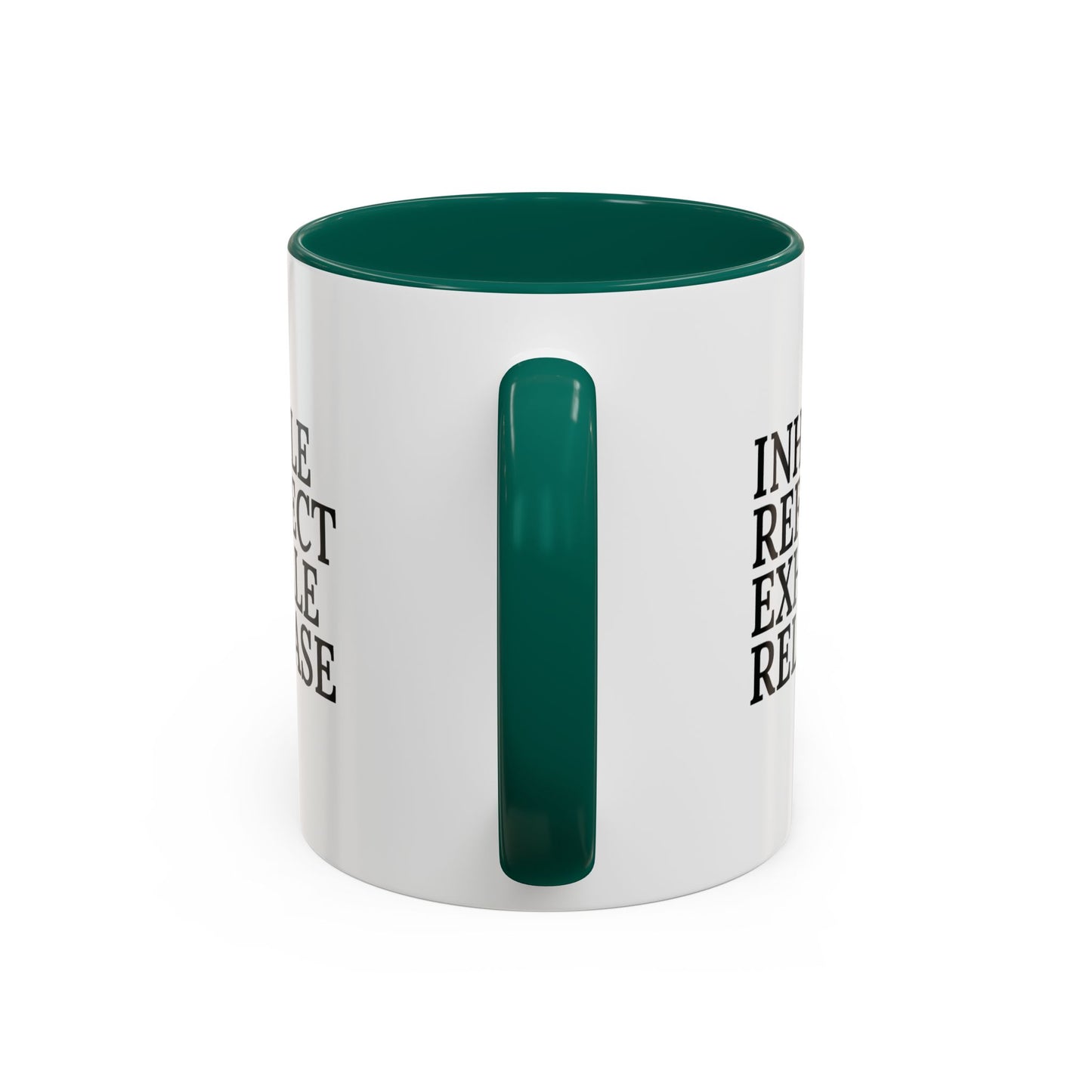 Motivational Inhale Reflect Exhale Release Mug - Colorful 11oz & 15oz Coffee Cup